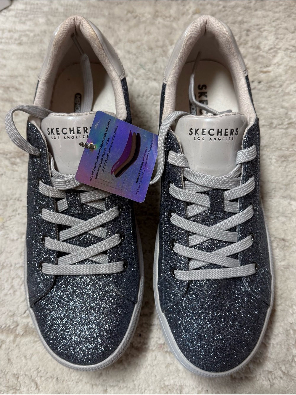 NWT Skechers Street Plateau "Fairy Dusted" Glitter Sneakers Size 9 🤩